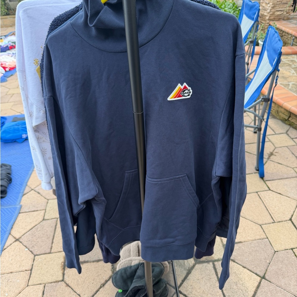 Coach Navy Turtleneck Sweater